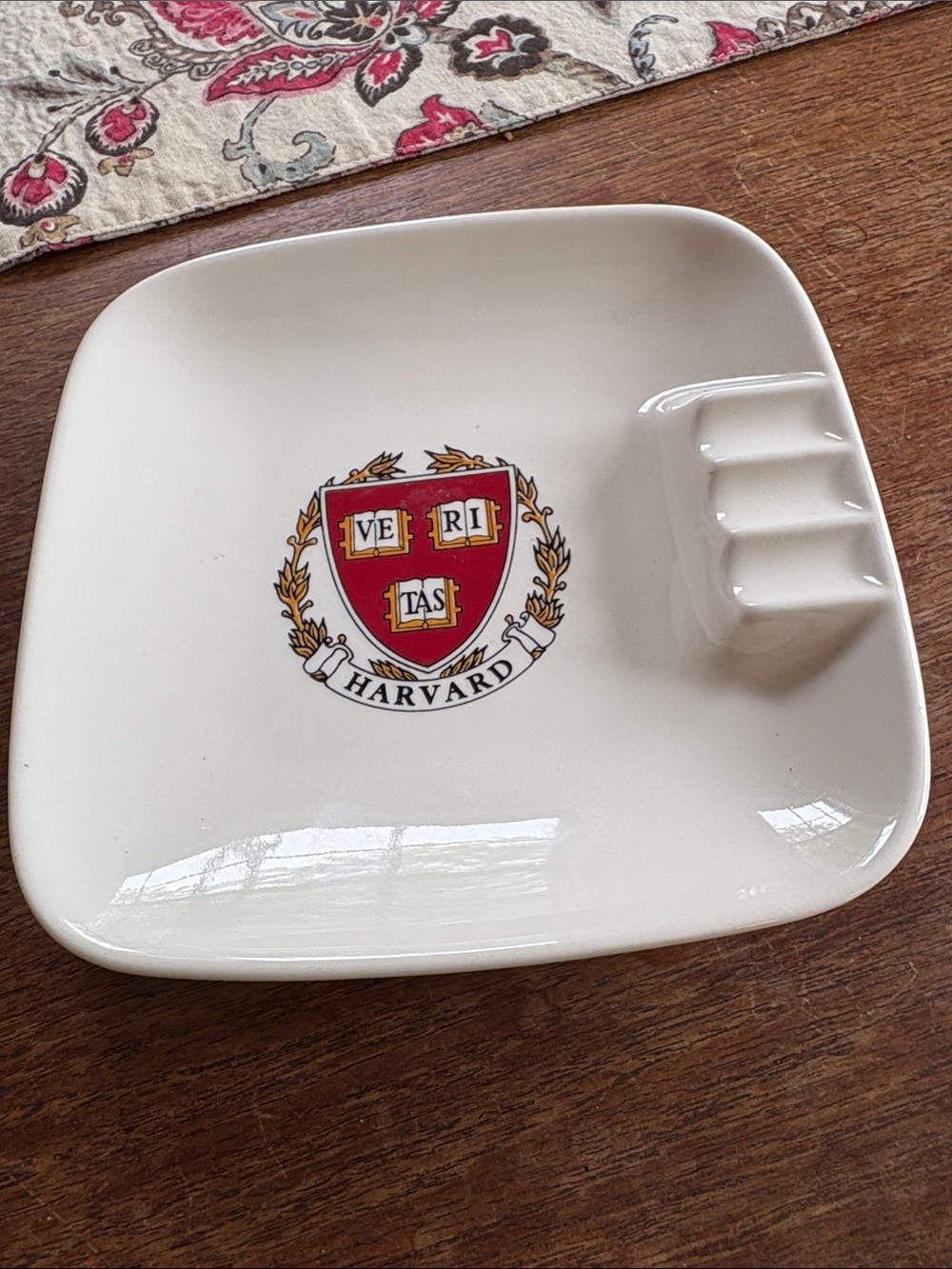 Vintage Harvard Ashtray